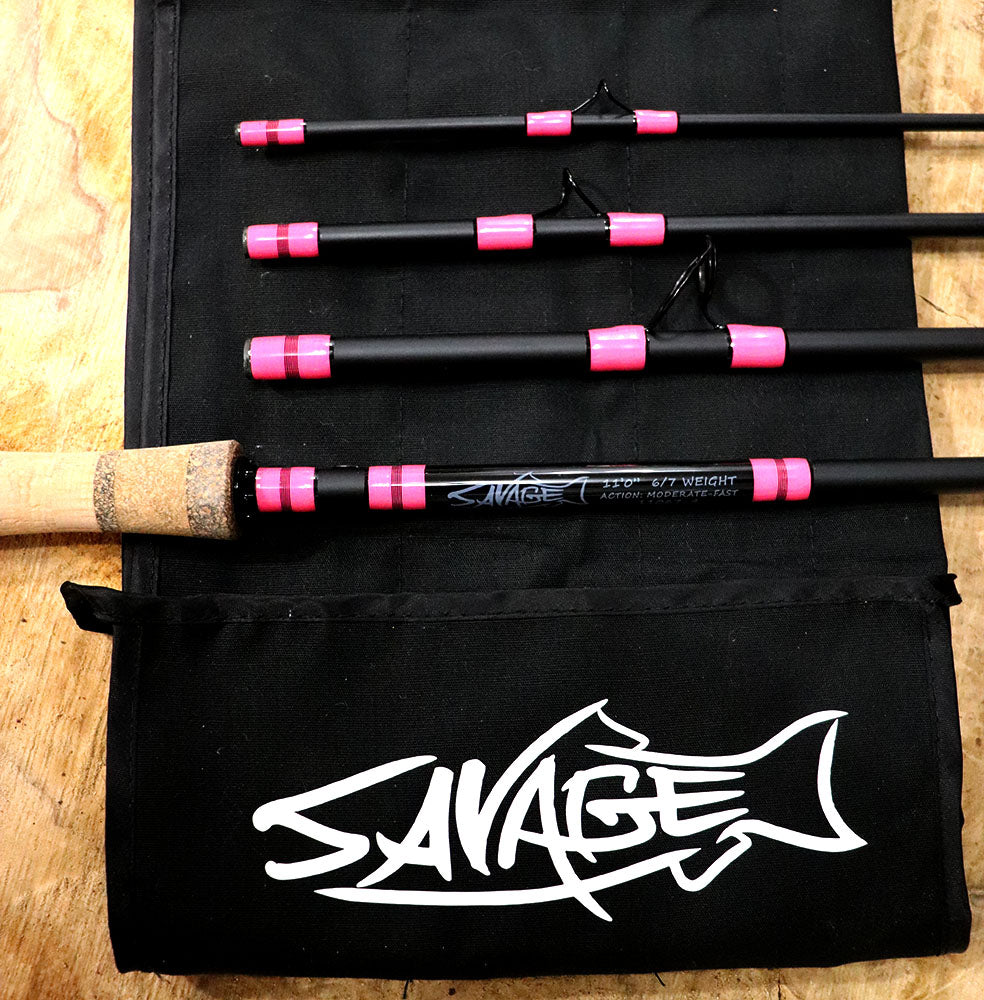 6/7 Switch Rod 11' - Pink – Savage Rod Company